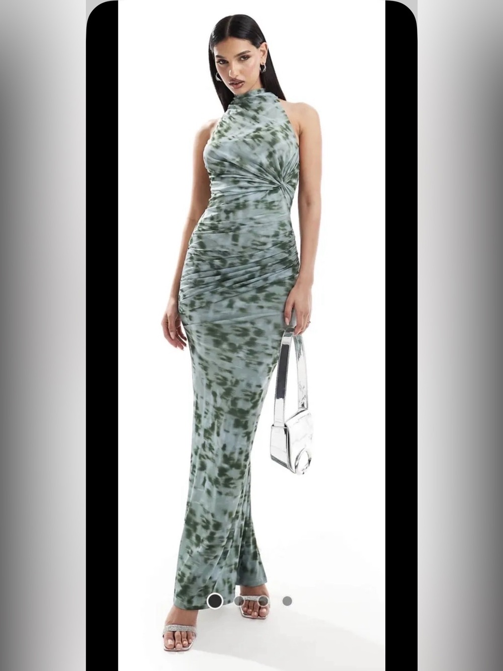 ASOS Tie-Dye Halter Maxi Dress